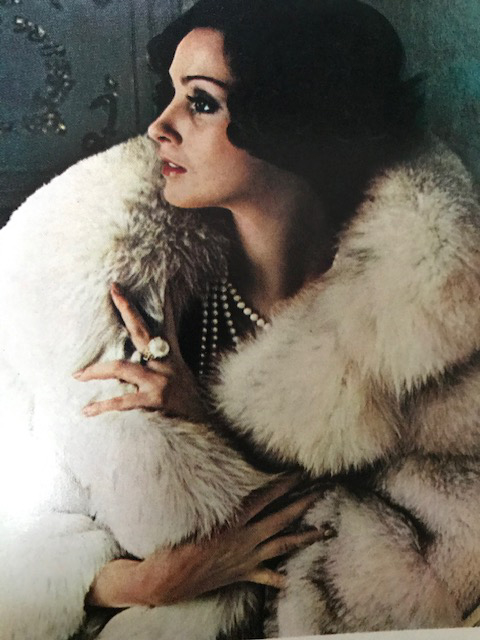 A model epitomising the era's glamourisation of fur